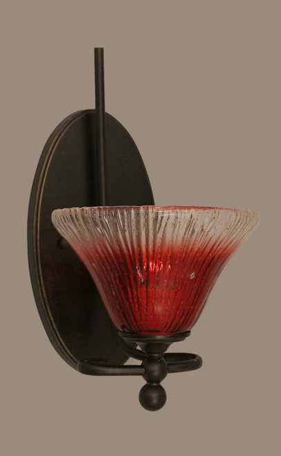 Toltec Lighting - 591-DG-756 - One Light Wall Sconce - Capri - Dark Granite