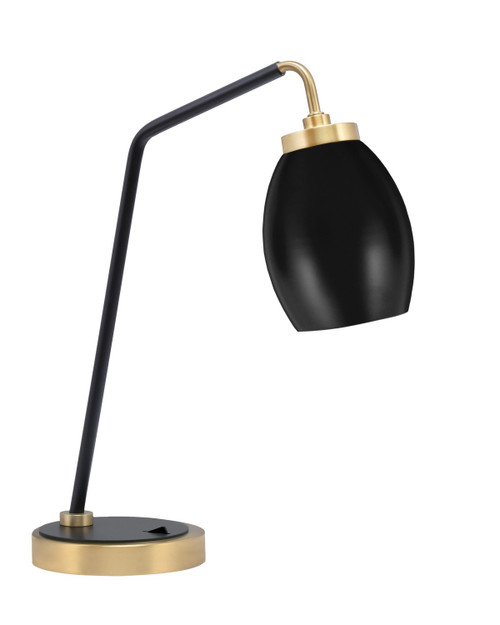 Toltec Lighting - 59-MBNAB-426-MB - One Light Desk Lamp - Desk Lamps - Matte Black & New Age Brass