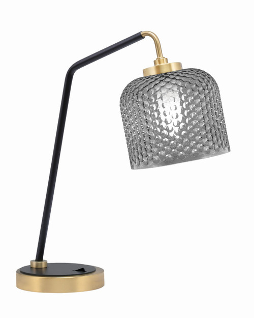 Toltec Lighting - 59-MBNAB-4612 - One Light Desk Lamp - Desk Lamps - Matte Black & New Age Brass