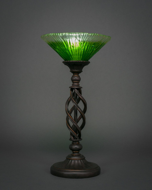 Toltec Lighting - 63-DG-437 - One Light Table Lamp - Eleganté - Dark Granite