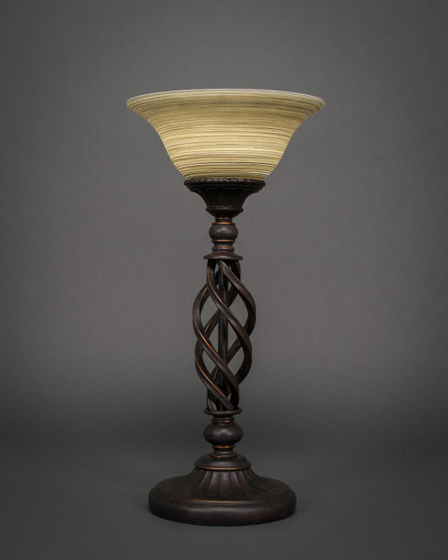 Toltec Lighting - 63-DG-603 - One Light Table Lamp - Eleganté - Dark Granite