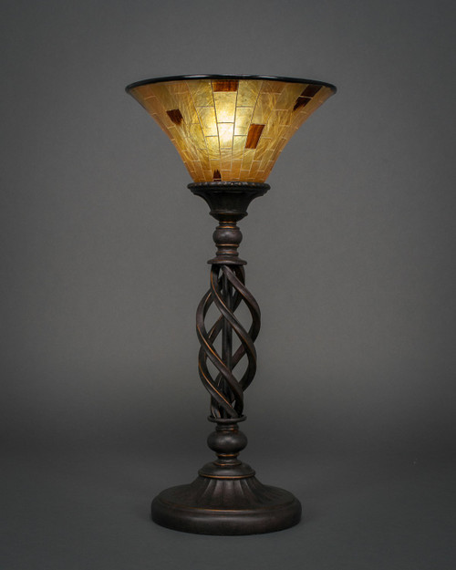Toltec Lighting - 63-DG-703 - One Light Table Lamp - Eleganté - Dark Granite