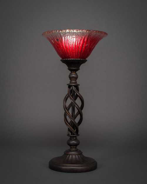 Toltec Lighting - 63-DG-736 - One Light Table Lamp - Eleganté - Dark Granite