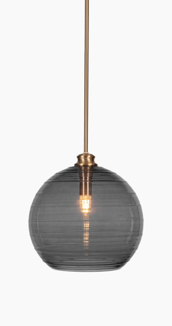 Toltec Lighting - 70-NAB-5142 - One Light Pendant - Malena - New Age Brass