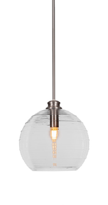 Toltec Lighting - 71-BN-5130 - One Light Pendant - Malena - Brushed Nickel