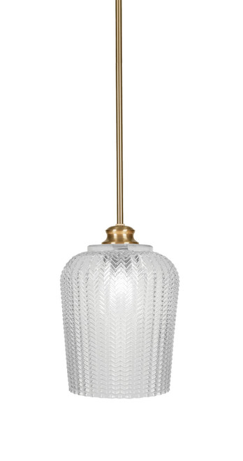 Toltec Lighting - 71-NAB-4280 - One Light Pendant - Cordova - New Age Brass