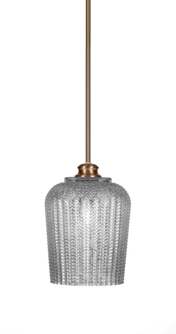 Toltec Lighting - 71-NAB-4283 - One Light Pendant - Cordova - New Age Brass