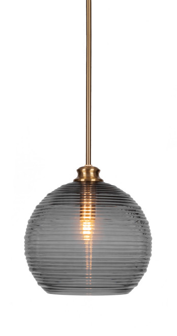 Toltec Lighting - 71-NAB-5132 - One Light Pendant - Malena - New Age Brass