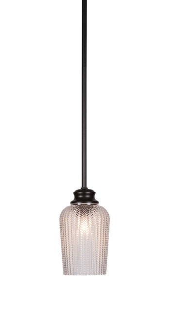 Toltec Lighting - 72-MB-4250 - One Light Pendant - Cordova - Matte Black