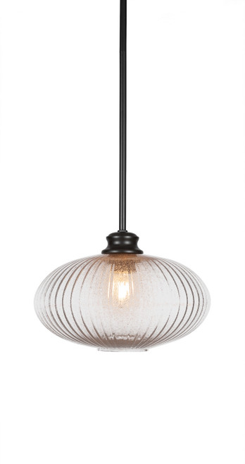 Toltec Lighting - 72-MB-4658 - One Light Pendant - Carina - Matte Black