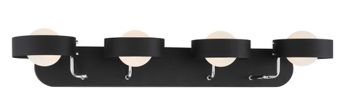 George Kovacs - P1564-729 - Four Light Bath - Lift Off - Sand Coal and Polished Nickel
