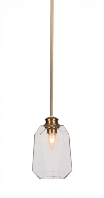 Toltec Lighting - 72-NAB-4460 - One Light Pendant - Rocklin - New Age Brass