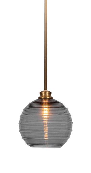 Toltec Lighting - 72-NAB-5122 - One Light Pendant - Malena - New Age Brass