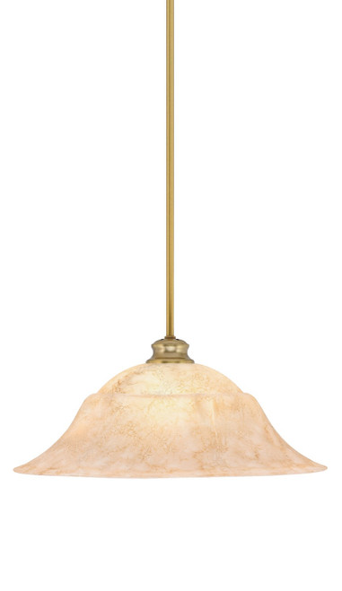 Toltec Lighting - 72-NAB-53818 - One Light Pendant - Stem - New Age Brass