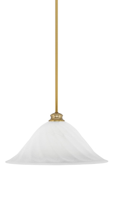 Toltec Lighting - 72-NAB-5781 - One Light Pendant - Stem - New Age Brass