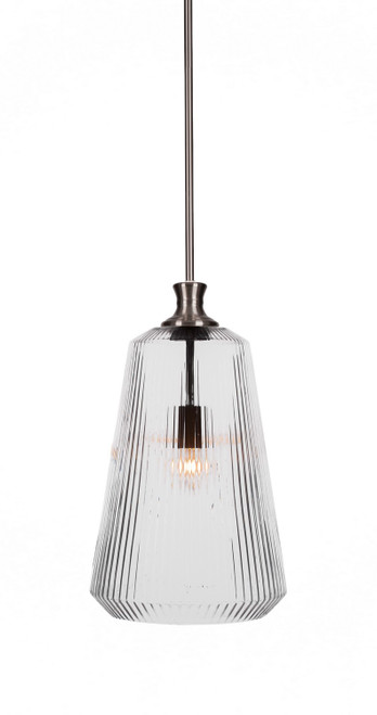 Toltec Lighting - 73-BN-4640 - One Light Pendant - Carina - Brushed Nickel