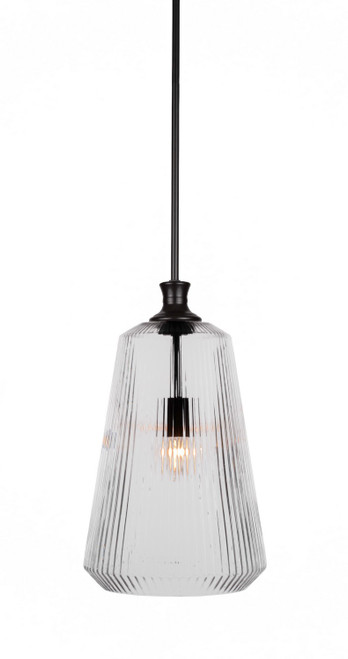 Toltec Lighting - 73-MB-4640 - One Light Pendant - Carina - Matte Black