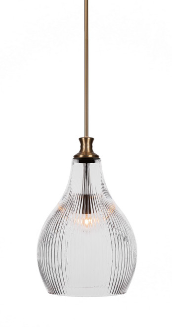Toltec Lighting - 73-NAB-4660 - One Light Pendant - Carina - New Age Brass