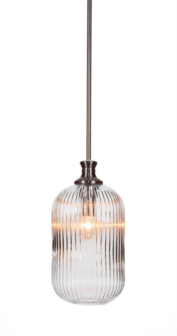 Toltec Lighting - 74-BN-4600 - One Light Pendant - Carina - Brushed Nickel