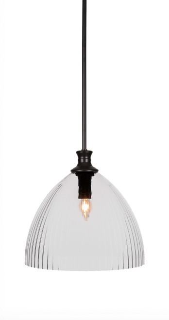 Toltec Lighting - 75-MB-4690 - One Light Pendant - Carina - Matte Black