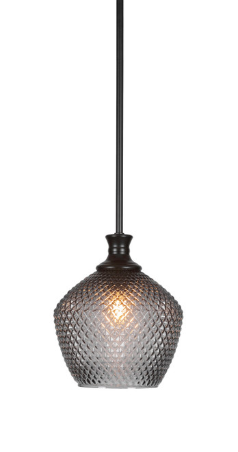 Toltec Lighting - 76-MB-4922 - One Light Pendant - Zola - Matte Black