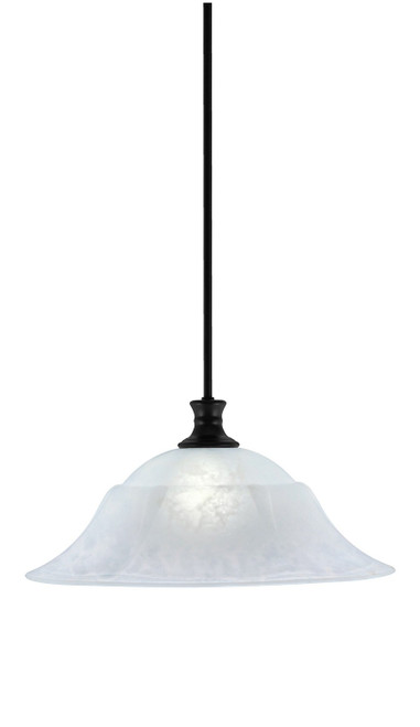 Toltec Lighting - 76-MB-53815 - One Light Pendant - Stem - Matte Black