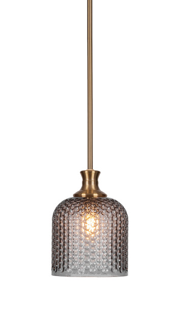 Toltec Lighting - 76-NAB-4912 - One Light Pendant - Zola - New Age Brass