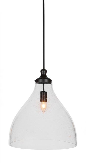 Toltec Lighting - 77-MB-4740 - One Light Pendant - Juno - Matte Black