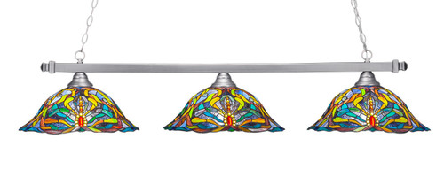 Toltec Lighting - 803-BN-990 - Three Light Bar - Square - Brushed Nickel