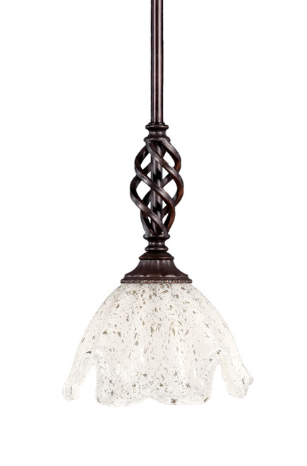 Toltec Lighting - 80-DG-755 - One Light Mini Pendant - Eleganté - Dark Granite