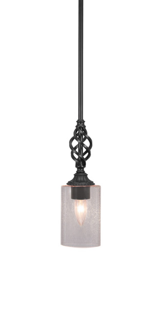 Toltec Lighting - 80-MB-300 - One Light Mini Pendant - Eleganté - Matte Black