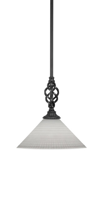 Toltec Lighting - 80-MB-4001 - One Light Mini Pendant - Eleganté - Matte Black