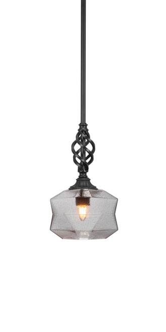 Toltec Lighting - 80-MB-4492 - One Light Mini Pendant - Eleganté - Matte Black