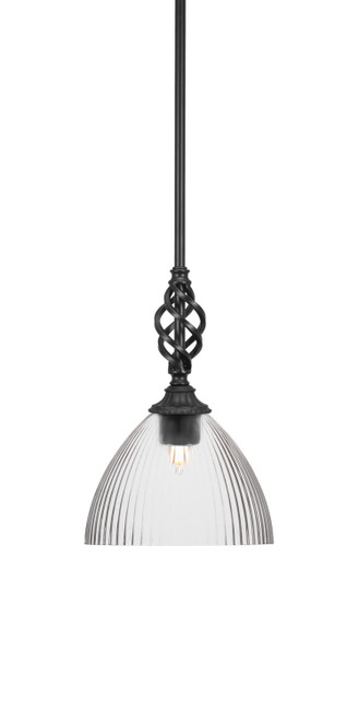 Toltec Lighting - 80-MB-4630 - One Light Mini Pendant - Eleganté - Matte Black