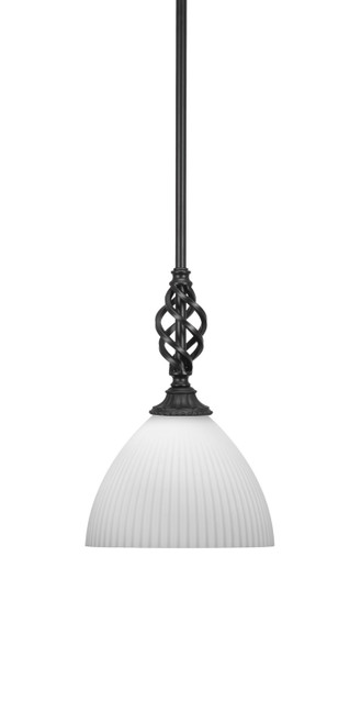 Toltec Lighting - 80-MB-4631 - One Light Mini Pendant - Eleganté - Matte Black