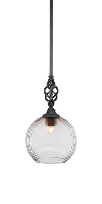 Toltec Lighting - 80-MB-4678 - One Light Mini Pendant - Eleganté - Matte Black