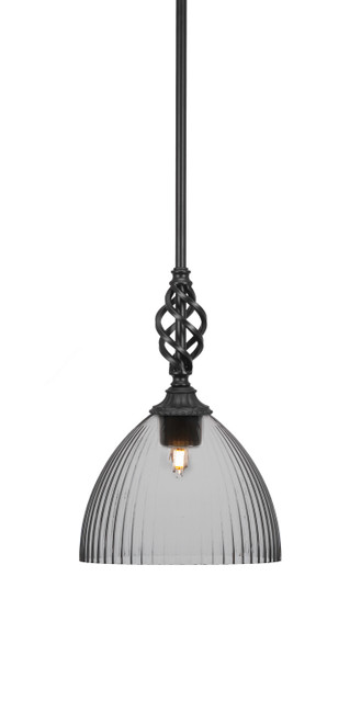 Toltec Lighting - 80-MB-4690 - One Light Mini Pendant - Eleganté - Matte Black