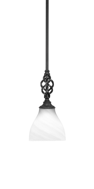 Toltec Lighting - 80-MB-4761 - One Light Mini Pendant - Eleganté - Matte Black