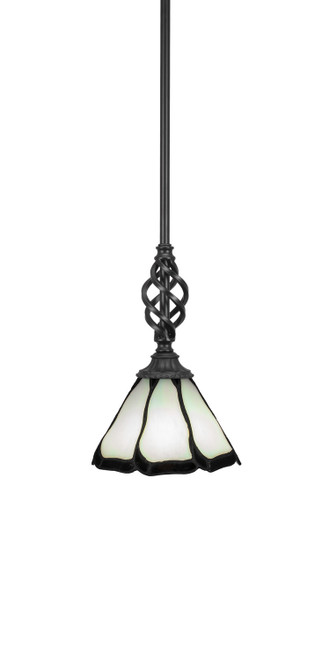 Toltec Lighting - 80-MB-9125 - One Light Mini Pendant - Eleganté - Matte Black
