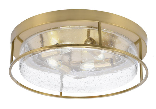 Toltec Lighting - 818-NAB-0 - Four Light Flush Mount - Flush Mounts - New Age Brass