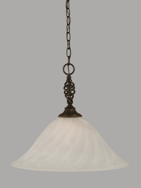 Toltec Lighting - 82-DG-5781 - One Light Pendant - Elegant - Dark Granite
