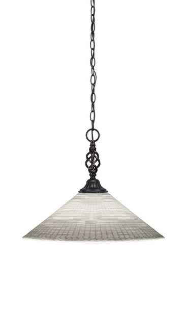 Toltec Lighting - 82-MB-4011 - One Light Pendant - Eleganté - Matte Black