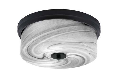 Toltec Lighting - 834-MB-9 - Three Light Flush Mount - Flush Mounts - Matte Black