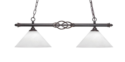 Toltec Lighting - 862-DG-2121 - Two Light Island Pendant - Eleganté - Dark Granite