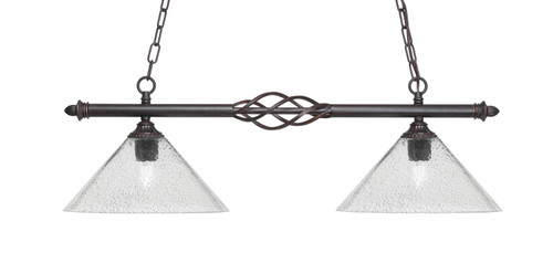 Toltec Lighting - 862-DG-2122 - Two Light Island Pendant - Eleganté - Dark Granite