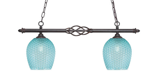 Toltec Lighting - 862-DG-4905 - Two Light Island Pendant - Eleganté - Dark Granite