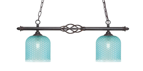 Toltec Lighting - 862-DG-4915 - Two Light Island Pendant - Eleganté - Dark Granite