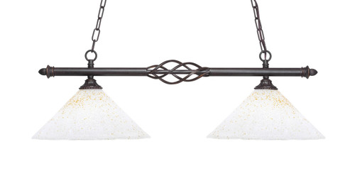 Toltec Lighting - 862-DG-702 - Two Light Island Pendant - Eleganté - Dark Granite