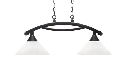 Toltec Lighting - 872-BC-314 - Two Light Island Pendant - Bow - Black Copper