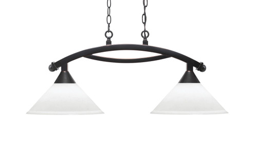 Toltec Lighting - 872-BC-316 - Two Light Island Pendant - Bow - Black Copper